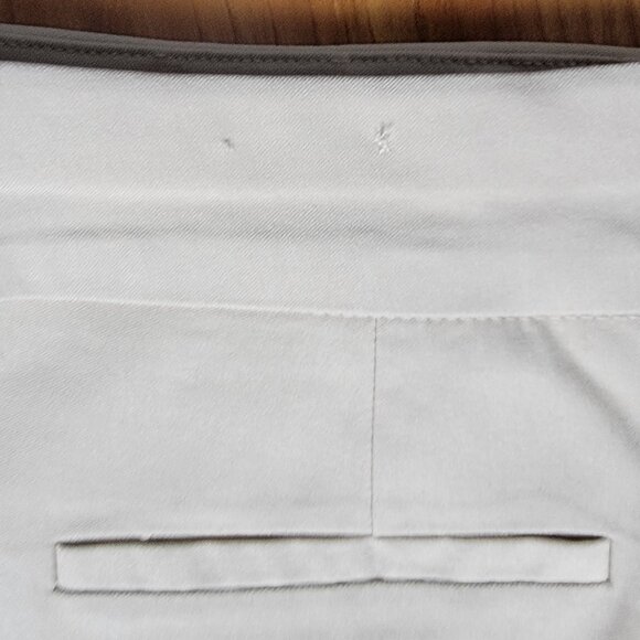 Chico's Slimming Pull on Button-Hem Tan Ankle Pants - 14 - Picture 10 of 10